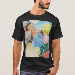 T-shirt Doodles Abstraits : Aquarelle minimaliste Art