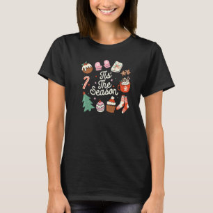T-shirt Doodles de Noël C'est la saison Retro Holiday Co