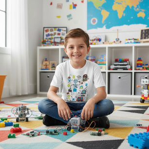 T-shirt Doodles de robots