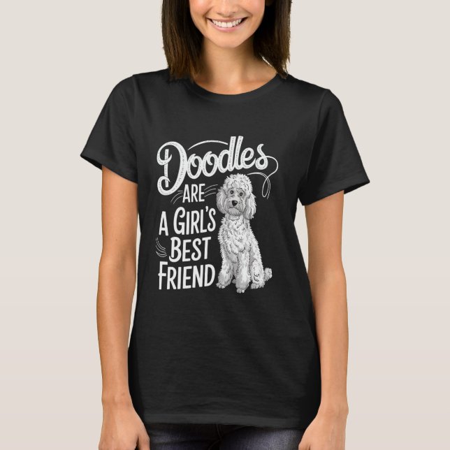 T-shirt Doodles Funny Golden Labradoodle Doodle (Devant)