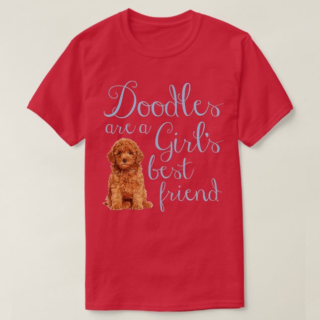 T-shirt Doodles sont une fille meilleur ami Golden Labrado (Design devant)