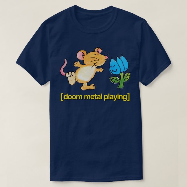 T-shirt Doom Metal Jouer Mignonne Danser Conception de la  (Design devant)