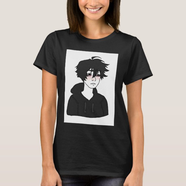 T-shirt Doomer Guy E Boy Feels Wojak Meme (Devant)