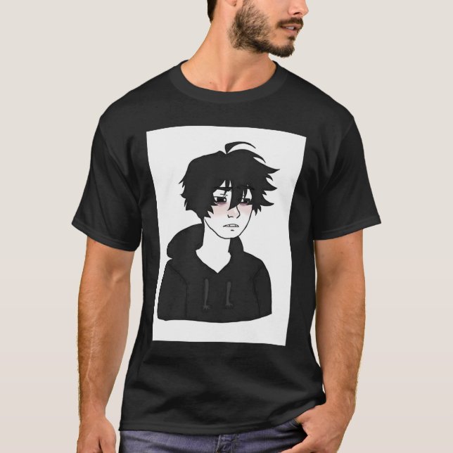 T-shirt Doomer Guy E Boy Sent Wojak Meme (Devant)