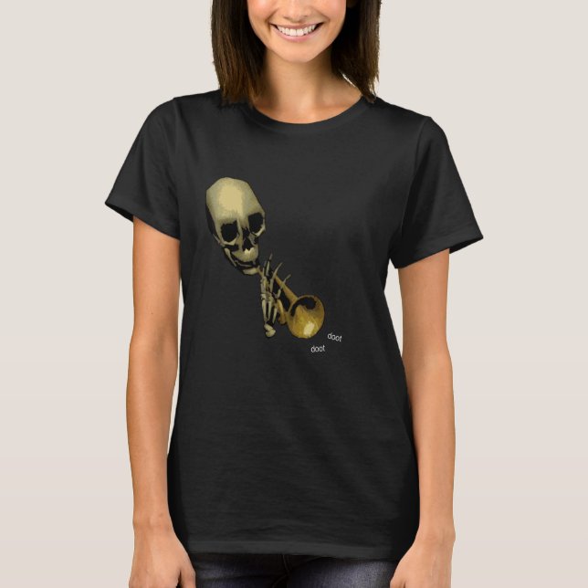 T-shirt Doot doot, M. Skeletal Funny meme (Devant)