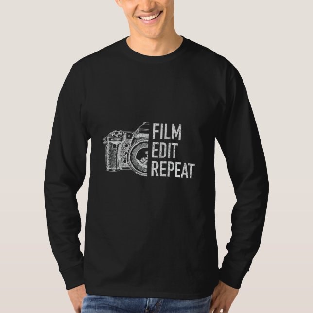 T-shirt DoP Film Modifier Répéter l'Éditeur de vidéo Créat (Devant)