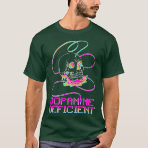 T-shirt Dopamine DHD déficient crâne arc-en-ciel 2