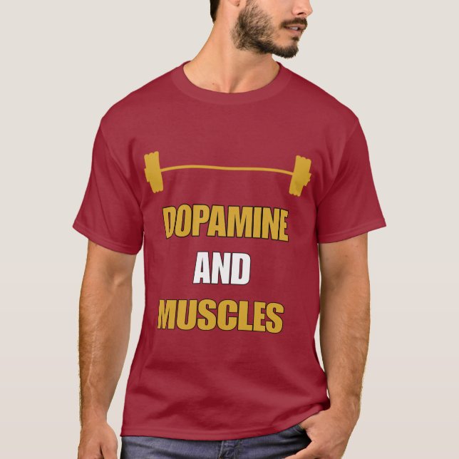 T-SHIRT DOPAMINE ET MUSCLES  (Devant)