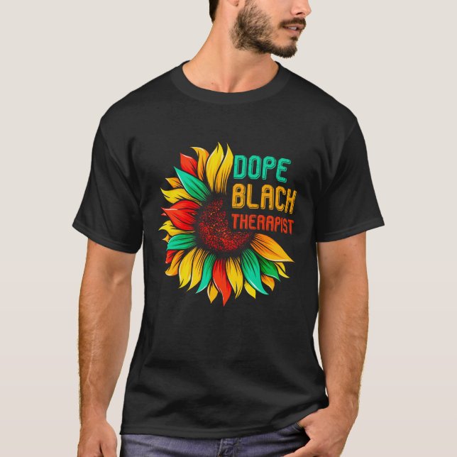T-shirt Dope Black Therapist (Devant)
