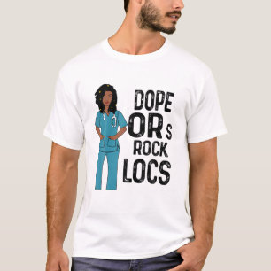 T-shirt Dope Ors Rock Locs Cheveux Afro African Melanin Nu