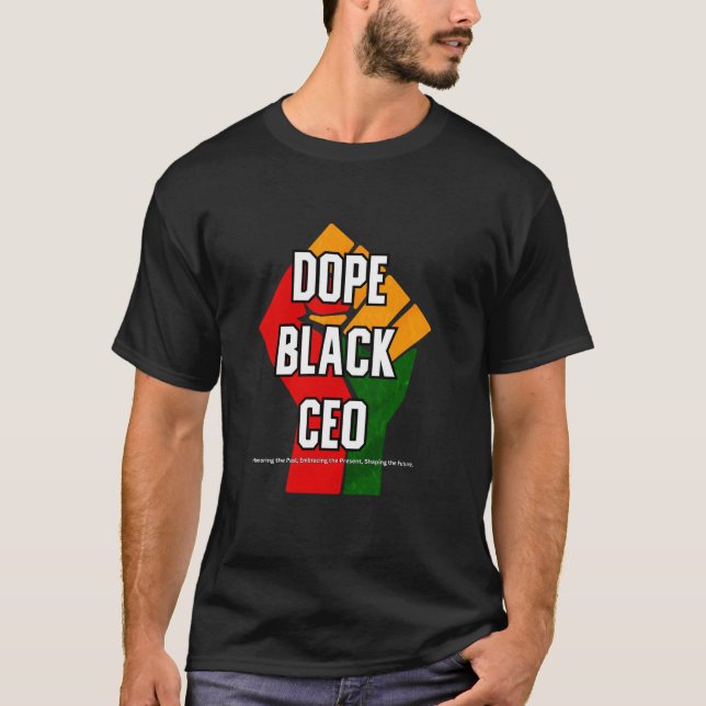 T-shirt Dope PDG Noir Mois d'histoire Noire Long Manche T  (Devant)