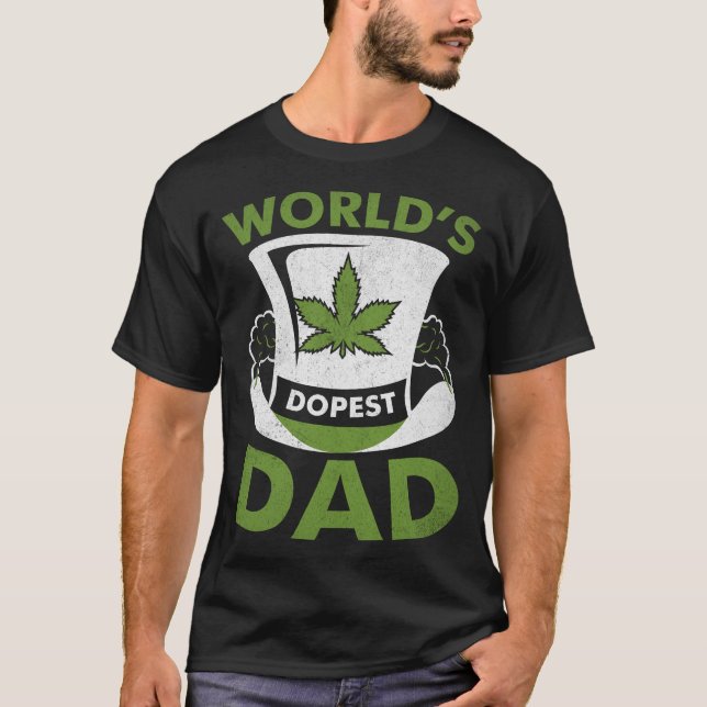 T-shirt Dopes-Papa-Cannabis-Weed-TShirt (Devant)