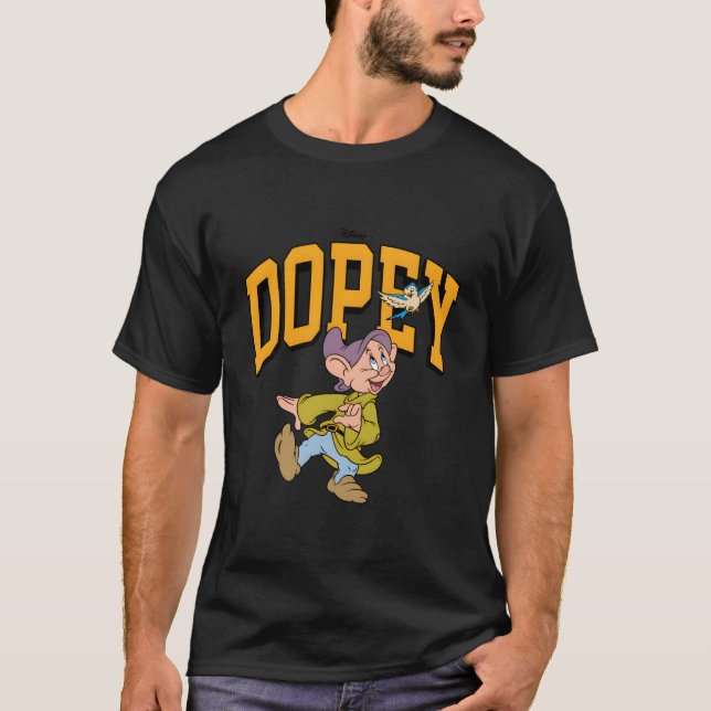 T-shirt Dopey Blanche Neige Facilement Distrait (Devant)