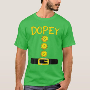 T-shirt Dopey Nwarf Halloween Costume Couleur Correspondan