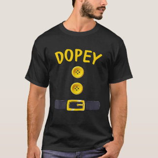 T-shirt Dopey Nwarf Halloween Costume Couleur Correspondan