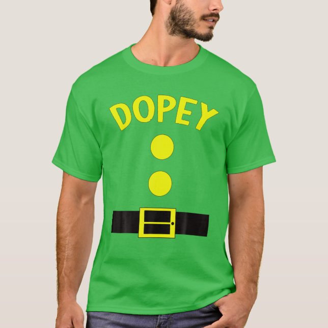 T-shirt Dopey Nwarf Halloween Costume Drôle Drôle Cadeaux  (Devant)