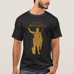 T-shirt d'or de statue d'Augustus