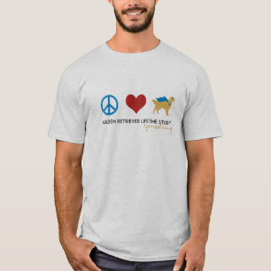 T-shirt d'or Love Peace