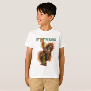 T-shirt d'orang-outan de Hanes Tagless des enfants