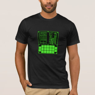 T-shirt d'ordinateur de conseils d'Apollo DSKY