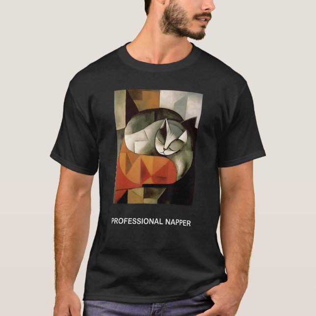 T-shirt Dormeuse professionnelle Ca pour PapaMaman chat (Devant)