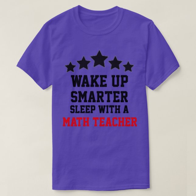 T-shirt Dormez Avec Un Enseignant En Mathématiques (Design devant)