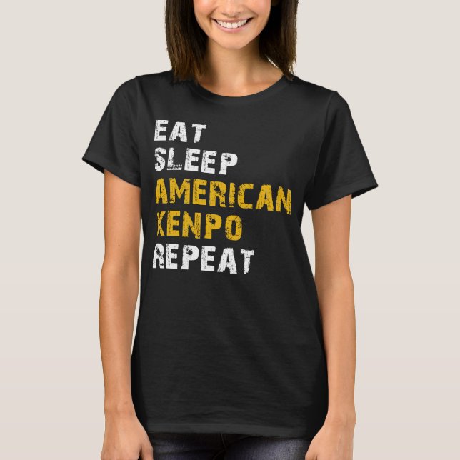 T-shirt Dormir American Kenpo (Devant)
