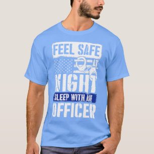 T-shirt Dormir avec un officier d'état cadeau exécutif fon