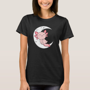 T-shirt Dormir Beaucoup Axolotl Lune Dormir Animaux Se dét