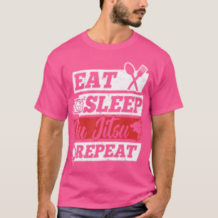 T-shirt Dormir brésilien Jiu Jitsu Répéter - Jiu Jitsu F
