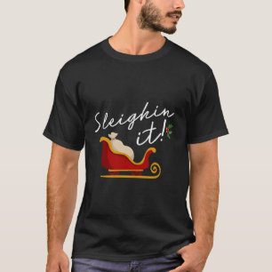 T-shirt Dormir C'Est Drôle Pun De Noël Dormir Père Noël Sl