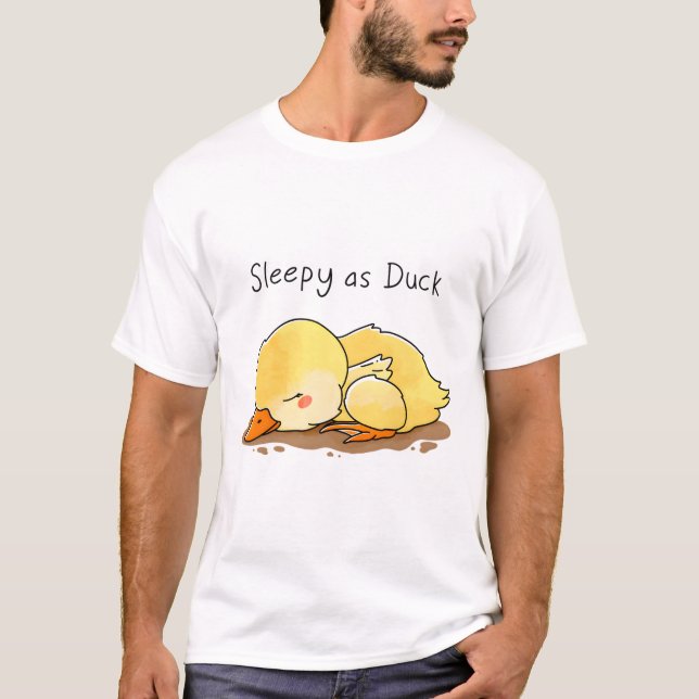 T-shirt Dormir comme canard (Devant)