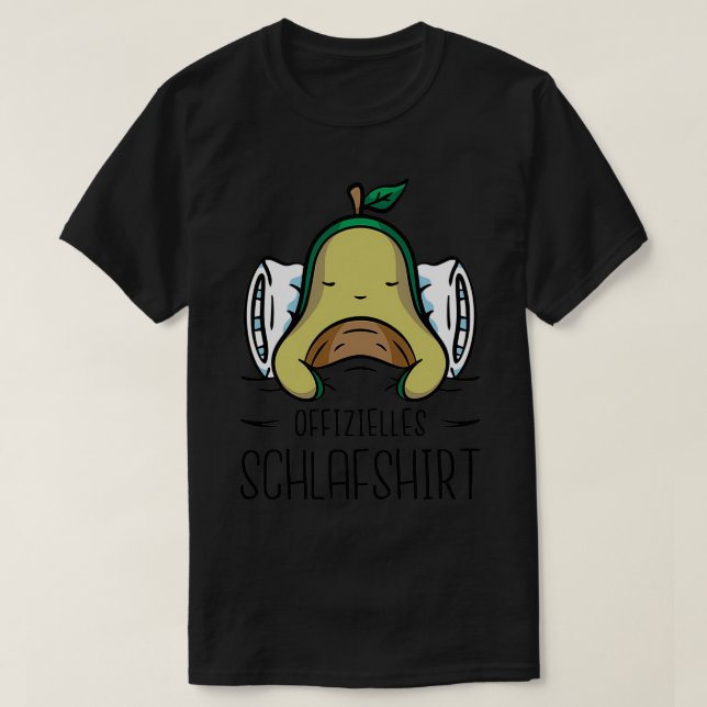 T-shirt Dormir Cute Avocado Offizielles Schlaf (Design devant)