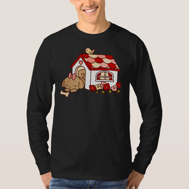 T-shirt Dormir de caniche (Devant)