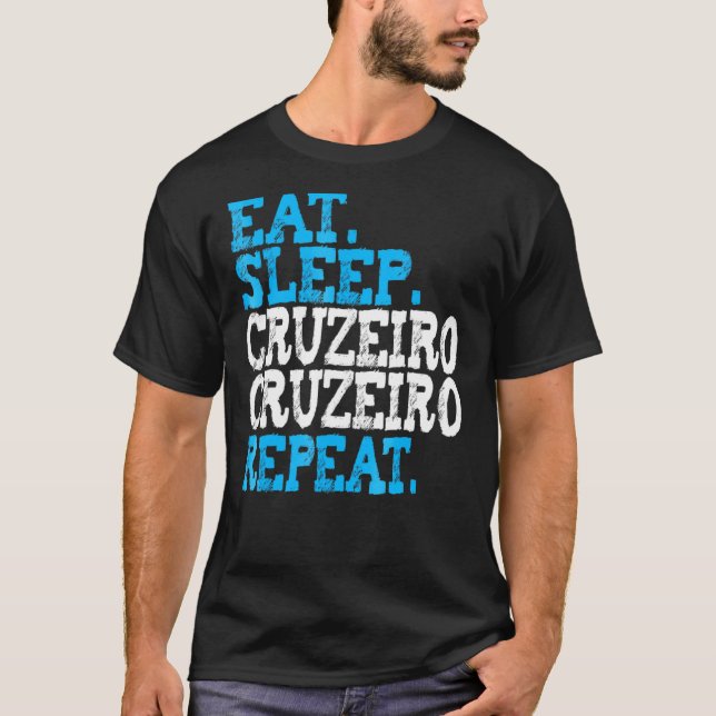 T-shirt Dormir Dos Cruzeiro Répéter (Devant)