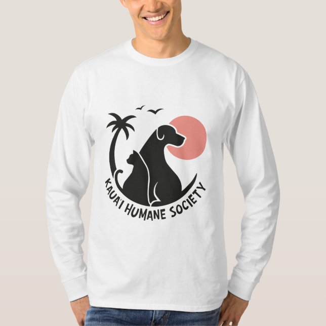 T-shirt Dormir long homme avec logo KHS couleur (Devant)