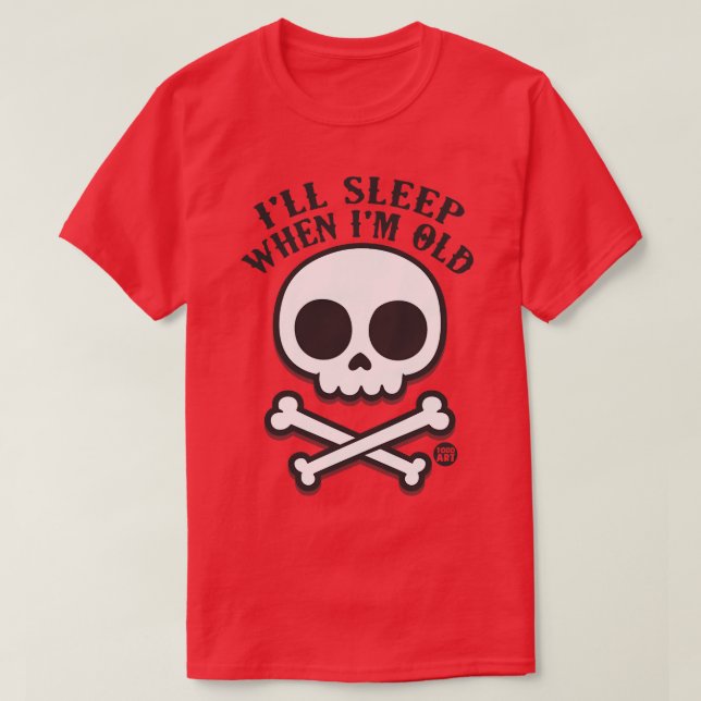 T-SHIRT DORMIR LORSQUE L'ANCIEN (Design devant)