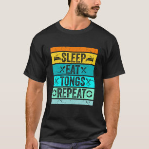 T-shirt Dormir Manger Tongs Répéter Blacksmith Outil de ma