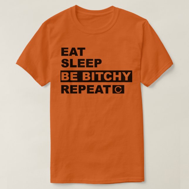 T-shirt Dormir Mangez Répétez1 (Design devant)