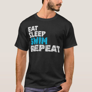 T-SHIRT DORMIR NAGER RÉPÉTER