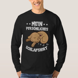T-shirt Dormir personnel, Robe de nuit, Pyjamas, Chien cou
