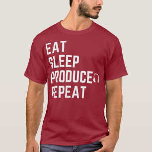T-shirt DORMIR PRODUIT RÉPÉTER pour les producteurs de mus