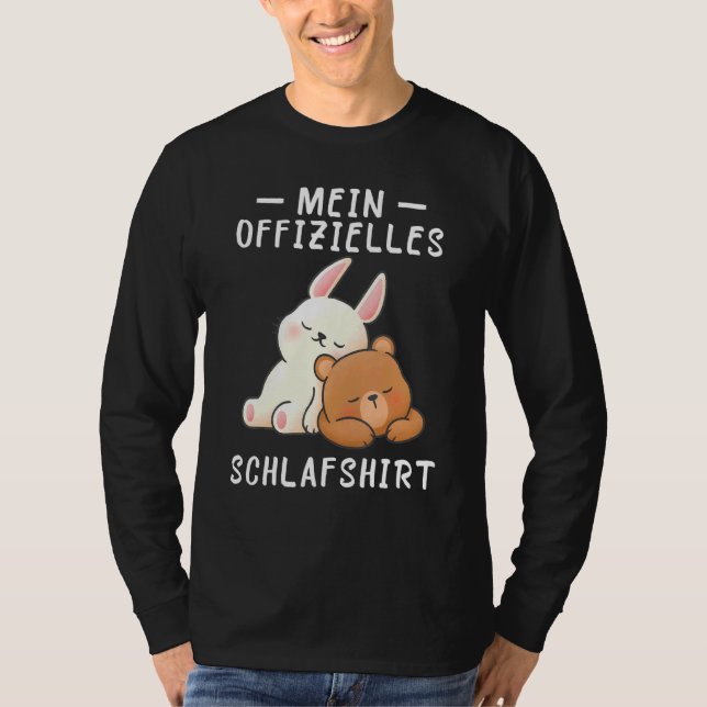 T-shirt Dormir Pyjamas robe de nuit Rabbit Ours (Devant)
