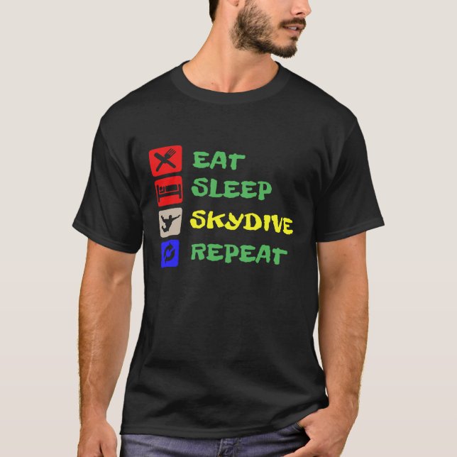 T-SHIRT DORMIR SKYDIVE (Devant)