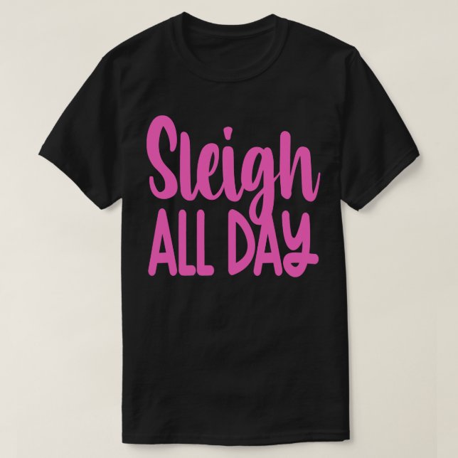 T-shirt Dormir toute la journée (Design devant)