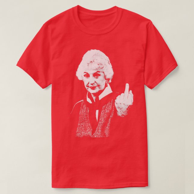 T-shirt Dorothy Zbornak Middle Finger (Design devant)