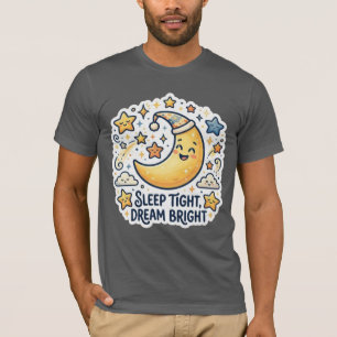 T-shirt Dors Bien Lune & Étoiles – Enfant Céleste Fantaisi