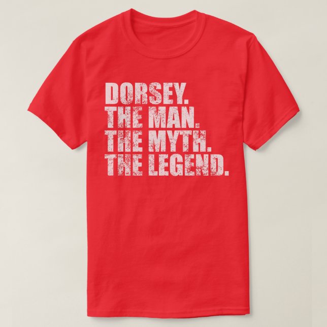 T-shirt Dorsey Nom de famille Dorsey nom de famille Dorsey (Design devant)