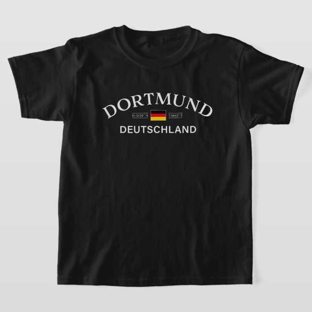 T-shirt Dortmund Deutschland Coordinates German Kids (Poser)