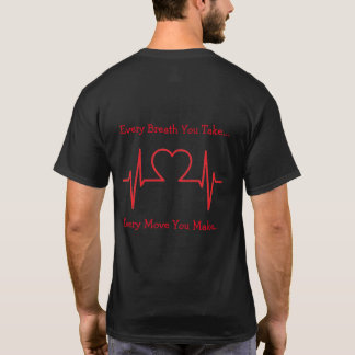 T-shirt Dos cardiaque de Sonograher ECG